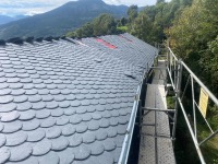 Instalación de tejado de pizarra en Serrat